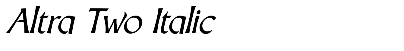Altra Two Italic
